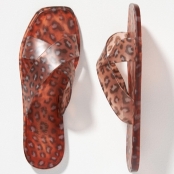 Anthropologie Shoes - Matisse by Anthropologie Women's Leopard Jelly Slide Sandals Size 8